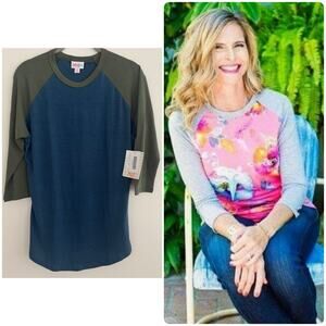 Lularoe Solid Randy in Blue/Green